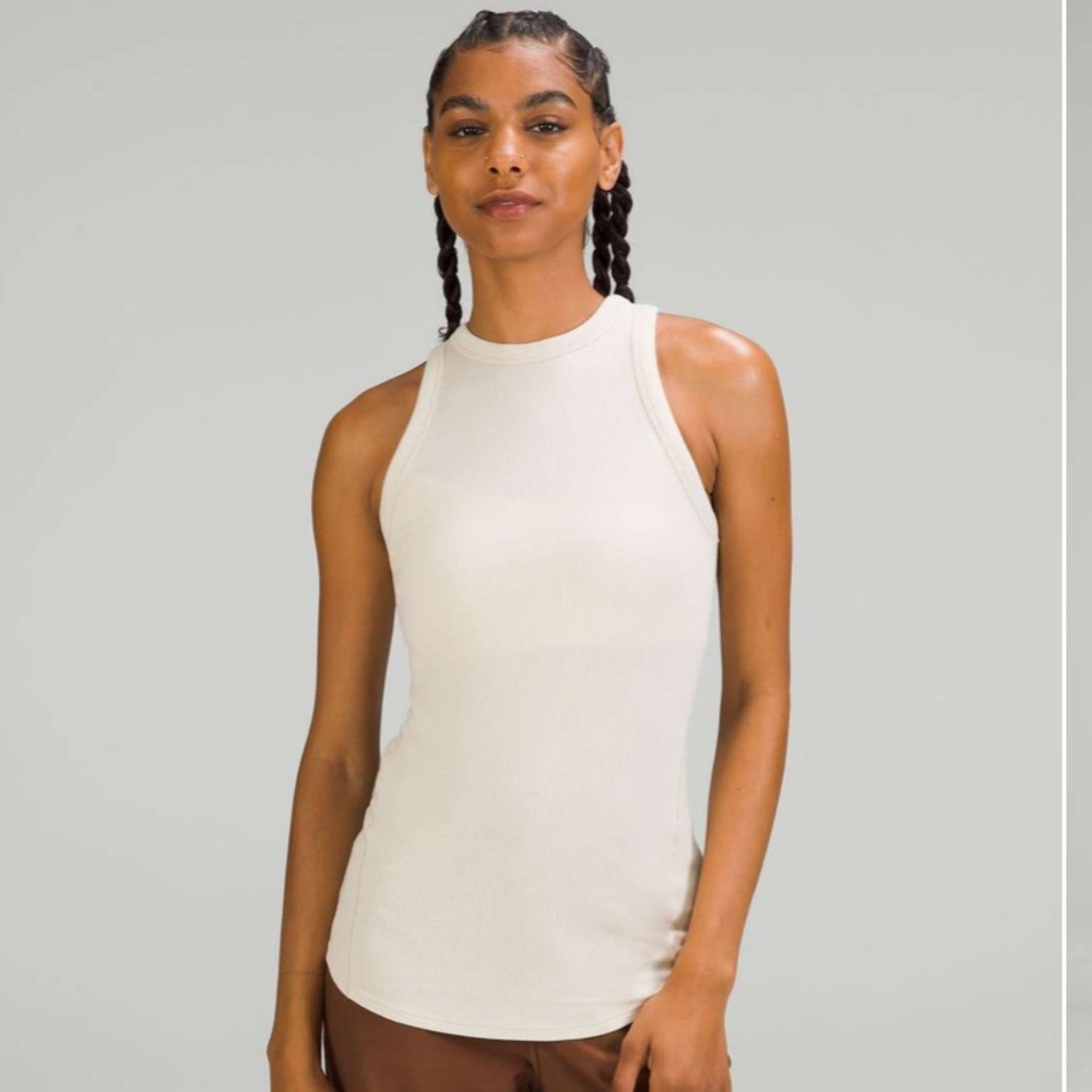 Lululemon Hold Tight Tank Top In Natural Ivory Size 6